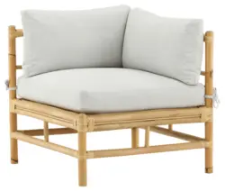 Loungeeckteil Cane Bambus Rattan ca. 75x70 cm
