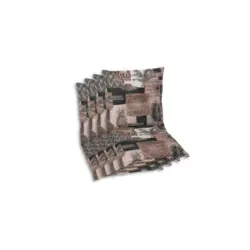 Sesselauflagenset in Beige Federn