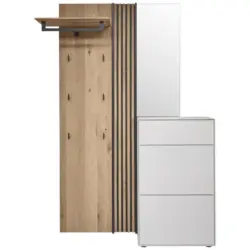 Garderobe 3-teilig in 125/196/39 cm