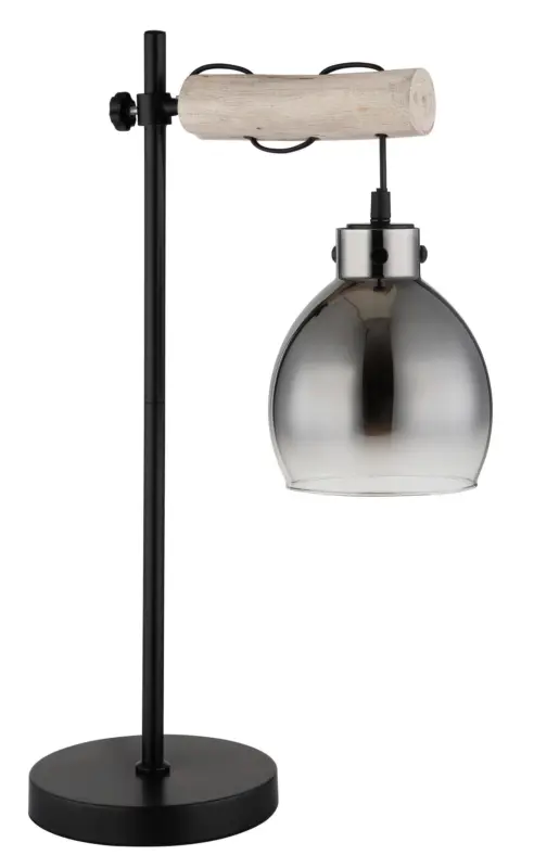 Tischleuchte Ryan Naturfarben/Schwarz max. 40 W