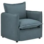 XXXLutz Lauterach - Ihr M&ouml;belhaus bei Bregenz Hussen-Sessel in Flachgewebe, Boucl&eacute; Blau