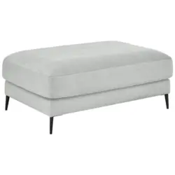 Hocker in Textil Hellgrau