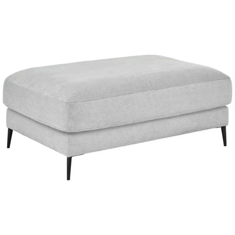 Hocker in Textil Hellgrau