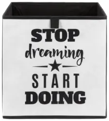 Aufbewahrungsbox Poppi mit Schriftzug