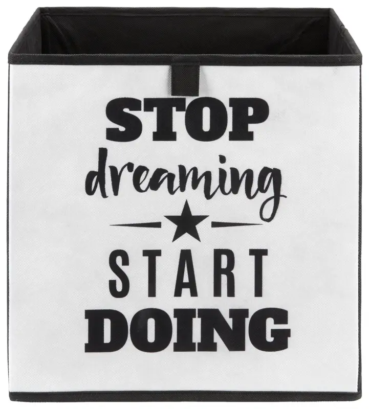 Aufbewahrungsbox Poppi mit Schriftzug