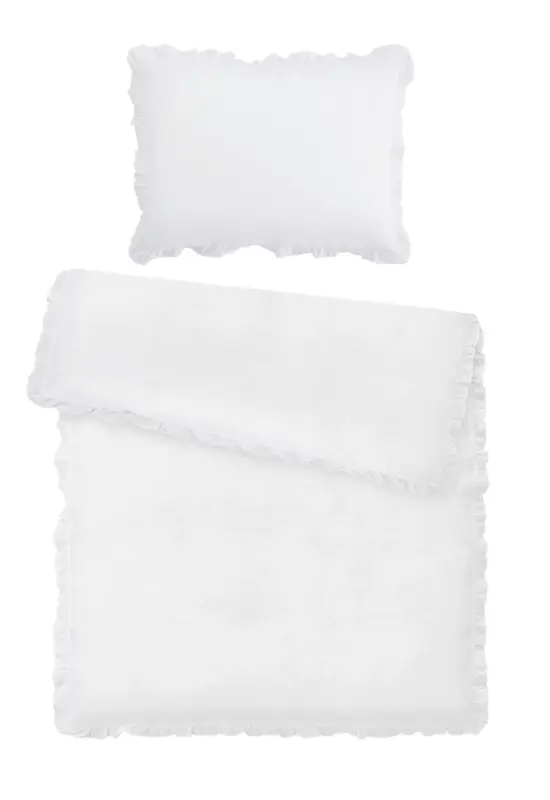 Bettw&auml;sche R&uuml;schen Wei&szlig; ca. 140x200cm