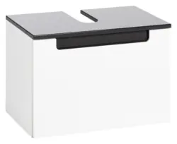Waschbeckenunterschrank Anthrazit/Weiss 'Siena'