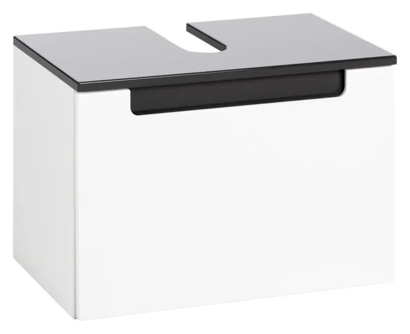 Waschbeckenunterschrank Anthrazit/Weiss 'Siena'