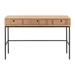 Konsolentisch Milano Esche/Schwarz MDF