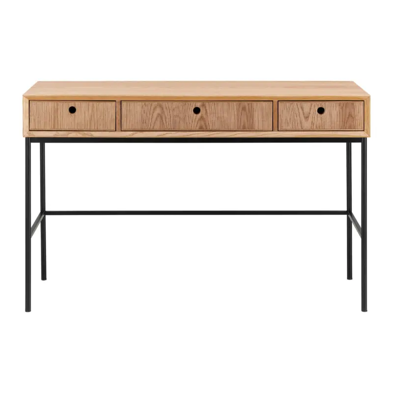 Konsolentisch Milano Esche/Schwarz MDF