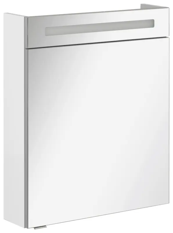 Spiegelschrank B. Clever mit LED 1-t&uuml;rig ca. 60x71 cm Wei&szlig;