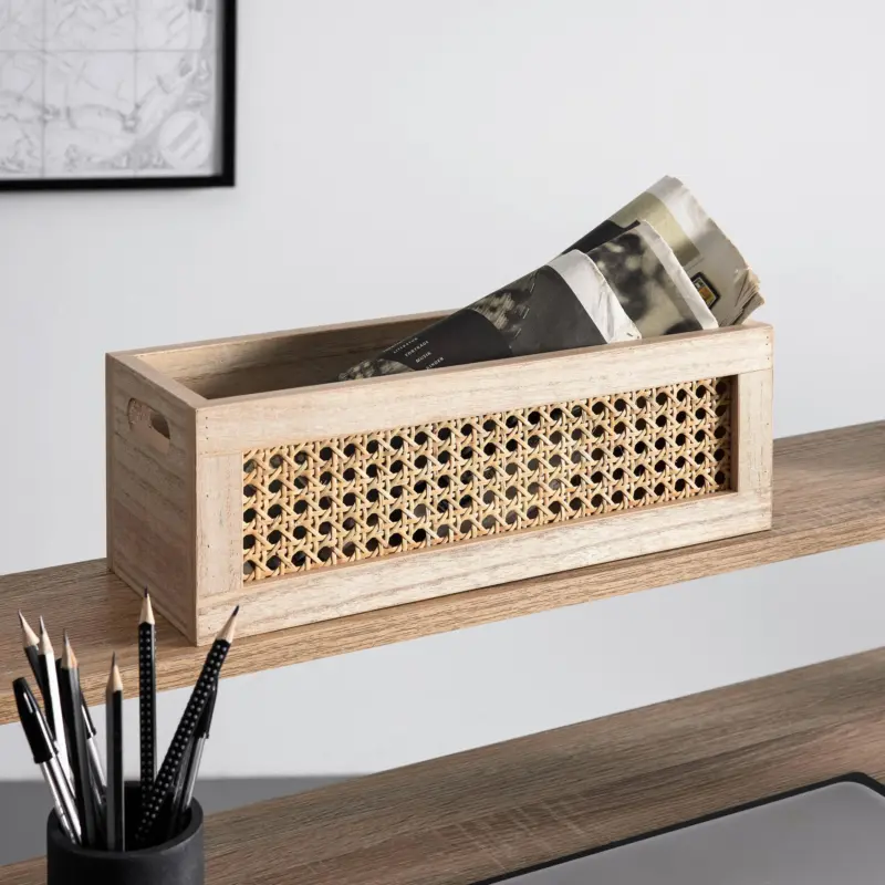 Aufbewahrungsbox Denis Hellbraun Holz