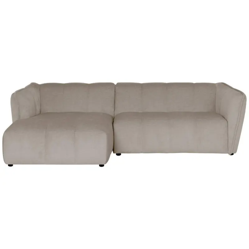 Ecksofa Livoli in Chenille Creme 160/246 cm
