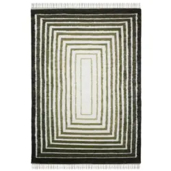 Handwebteppich 160/230 cm Gr&uuml;n