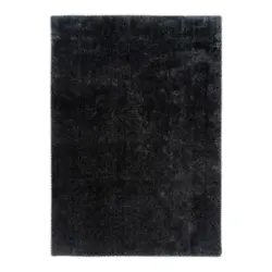 Hochflorteppich 80/150 cm Graphitfarben