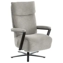 Relaxsessel in Textil Hellgrau