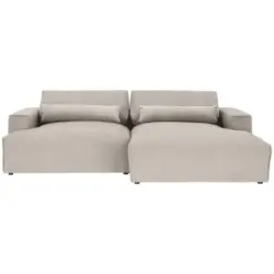 Ecksofa Felicia in Struktur Beige 267/187 cm