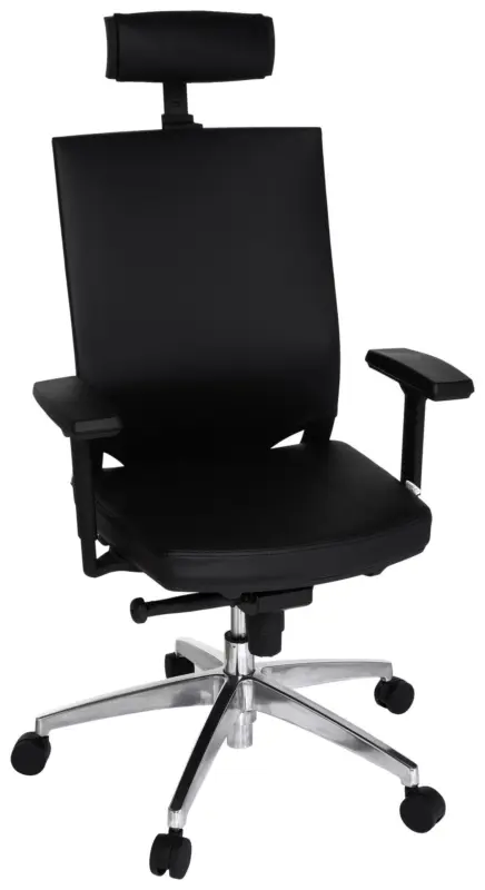 Drehstuhl Porto Max High Schwarz ca. 59x117x49cm