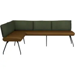 Eckbank 165/235 cm in Olivgr&uuml;n