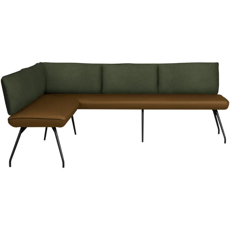 Eckbank 165/235 cm in Olivgr&uuml;n