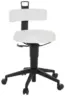 B&uuml;rohocker Top Work Flex Pu Wei&szlig;/Schwarz