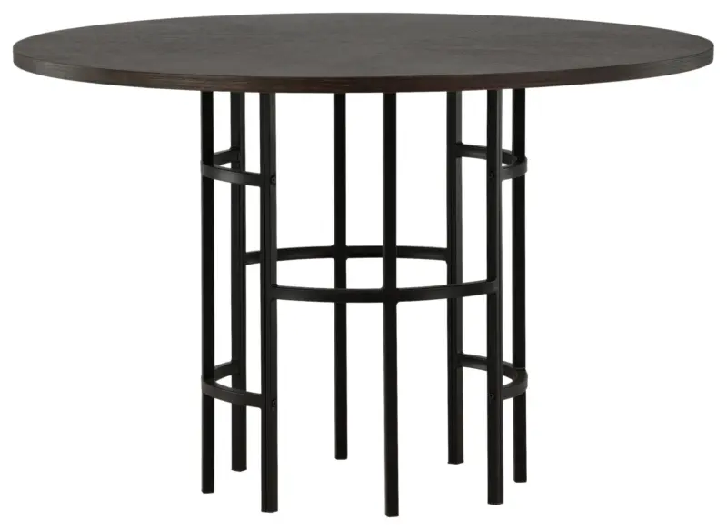 Esstisch Copenhagen &Oslash; ca. 115 cm Dunkelbraun