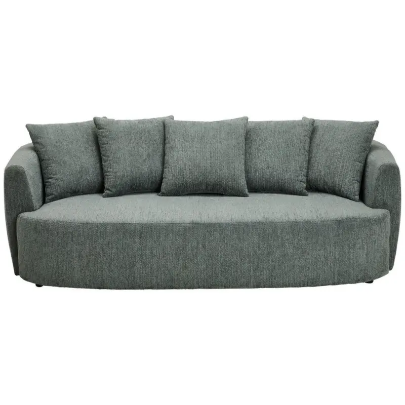 Schlafsofa in Chenille Waldgr&uuml;n