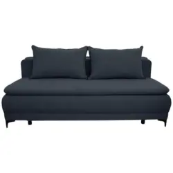 Schlafsofa Moliss in Flachgewebe Dunkelblau