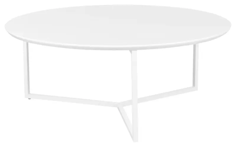Couchtisch WL5.240 in Wei&szlig; Rund