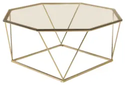 Couchtisch &Ouml;sterlen Goldfarben/Klar