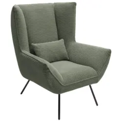 Sessel in Cord Gr&uuml;n