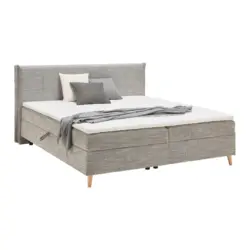Boxbett Veloria Grau ca. 180x200cm