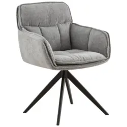 Armlehnstuhl Sitzfl&auml;che 360&deg; drehbar, inklusive Armlehnen Webstoff