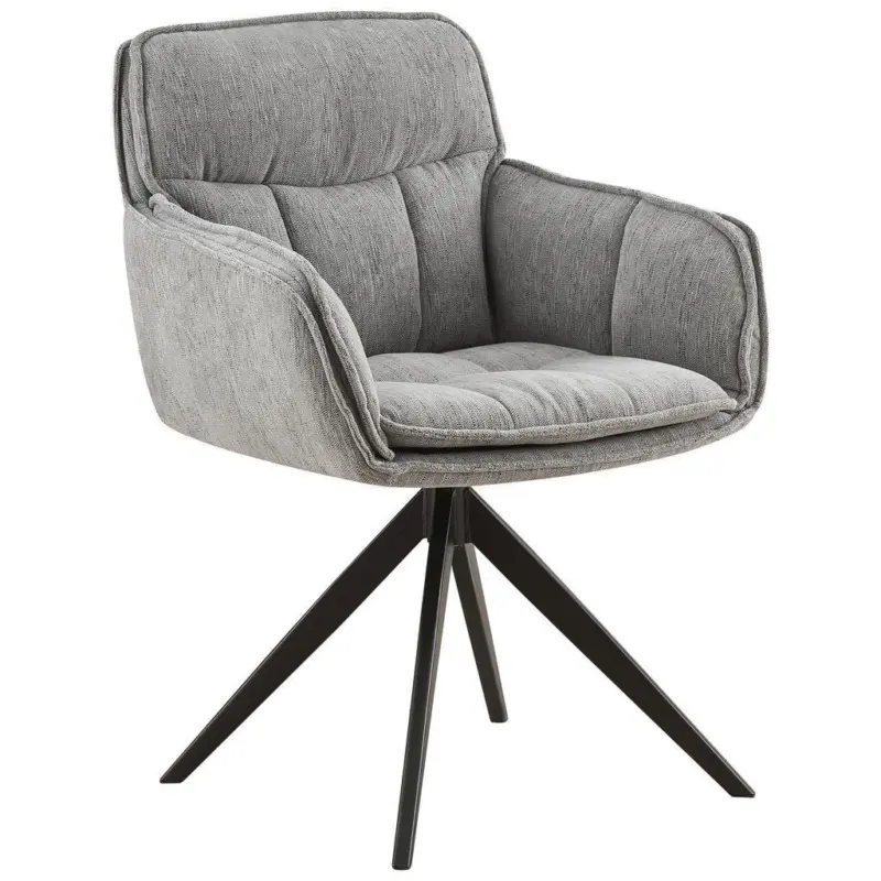 Armlehnstuhl Sitzfl&auml;che 360&deg; drehbar, inklusive Armlehnen Webstoff