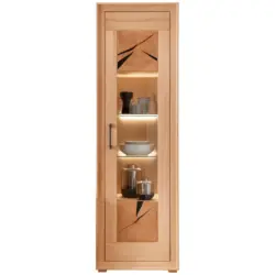 Vitrine in massiv Kernbuche Kernbuche