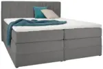 M&ouml;belix Boxspringbett Simon in Hellgrau ca. 180x200cm