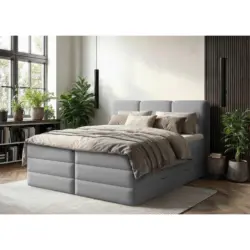 Boxspringbett 180/200 cm in Grau
