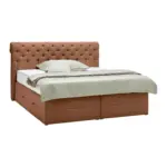 m&ouml;max Boxspringbett Belano Rostfarben ca. 200x200cm