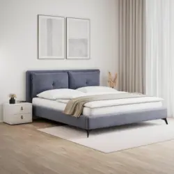 Polsterbett Sleepy Graublau ca. 180x200 cm