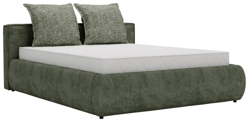 Polsterbett Olive Anthrazit ca. 180x200cm