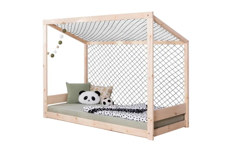 Bodenbett Holz Fu&szlig;ball ca. 90x200 cm