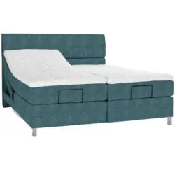 Boxspringbett 200/200 cm in Blau