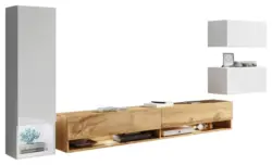 WOHNWAND ALBA WEISS 4-TEILIG