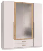 m&ouml;max Dreht&uuml;renschrank Marburg Eiche Artisan/Wei&szlig;