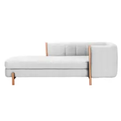 R&eacute;camiere Majka in Pl&uuml;sch Hellgrau