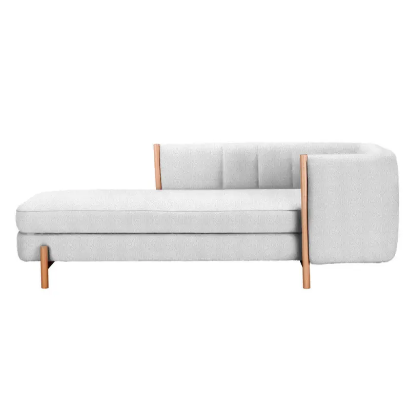 R&eacute;camiere Majka in Pl&uuml;sch Hellgrau