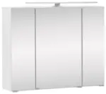 m&ouml;max Spiegelschrank Stockholm mit LED 3-t&uuml;rig ca. 80x64 cm Wei&szlig;
