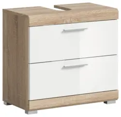 Waschbeckenunterschrank Lambada Eiche/Wei&szlig;