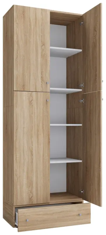 Schuhschrank Lona XXL ca.70x200x39cm Eiche Dekor