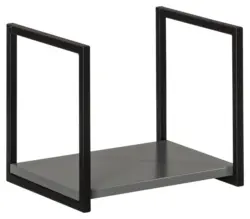 Badezimmerregal 'New York', Grau/Schwarz 33x28 cm